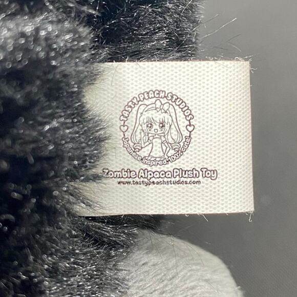 New Original Tasty Peach Studios Black Zombie Alpaca Plush 5/2014 Batch 01 of 01 - Picture 8 of 9